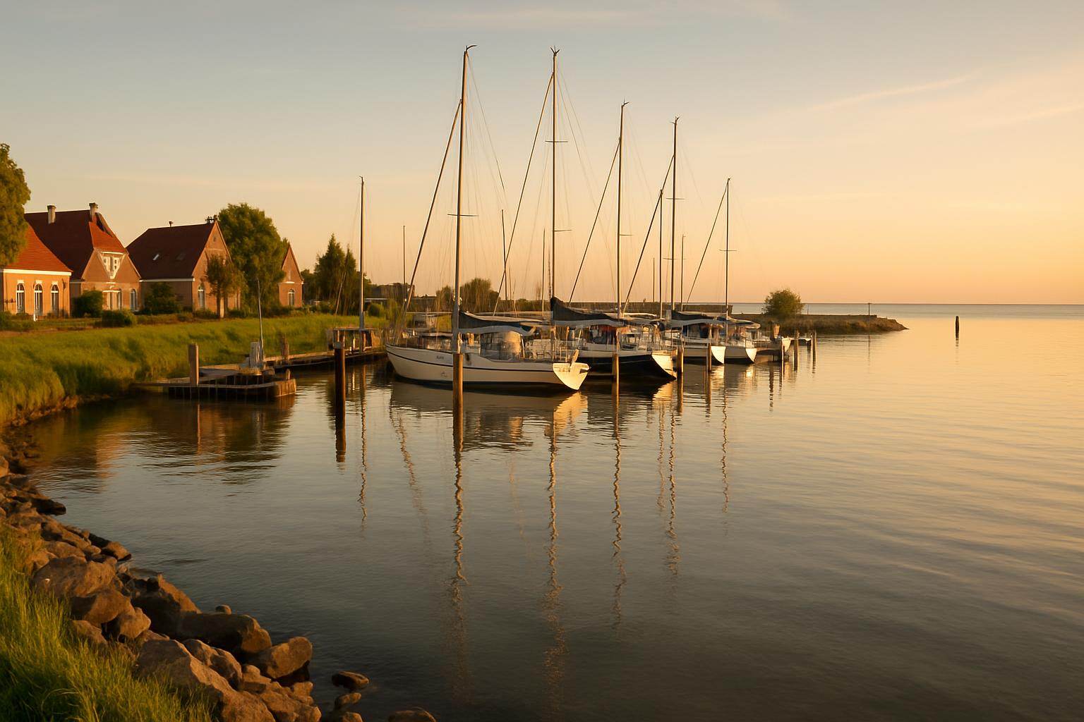 Landschap bij Makkum
