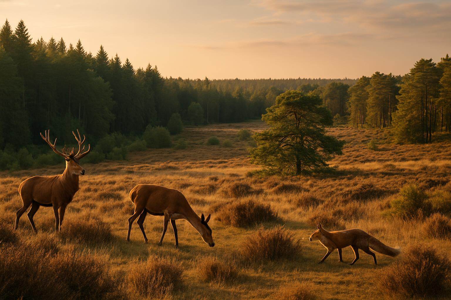 Landschap bij Veluwe
